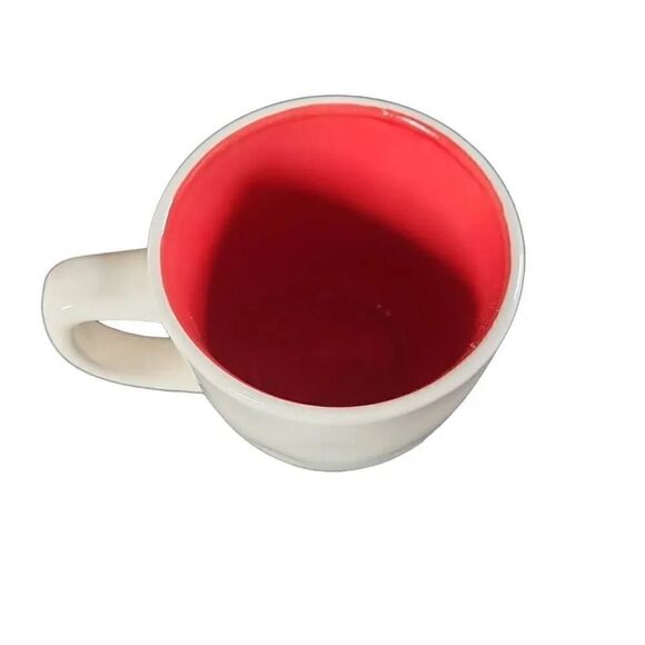 Rae Dunn White Red "Joy" Holiday Coffee Mug - Picture 2 of 3